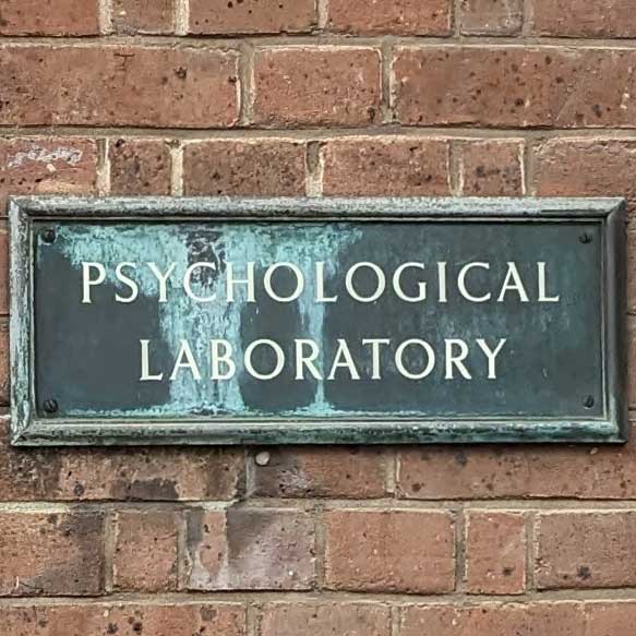 Photo of Psychological Laboratory sign